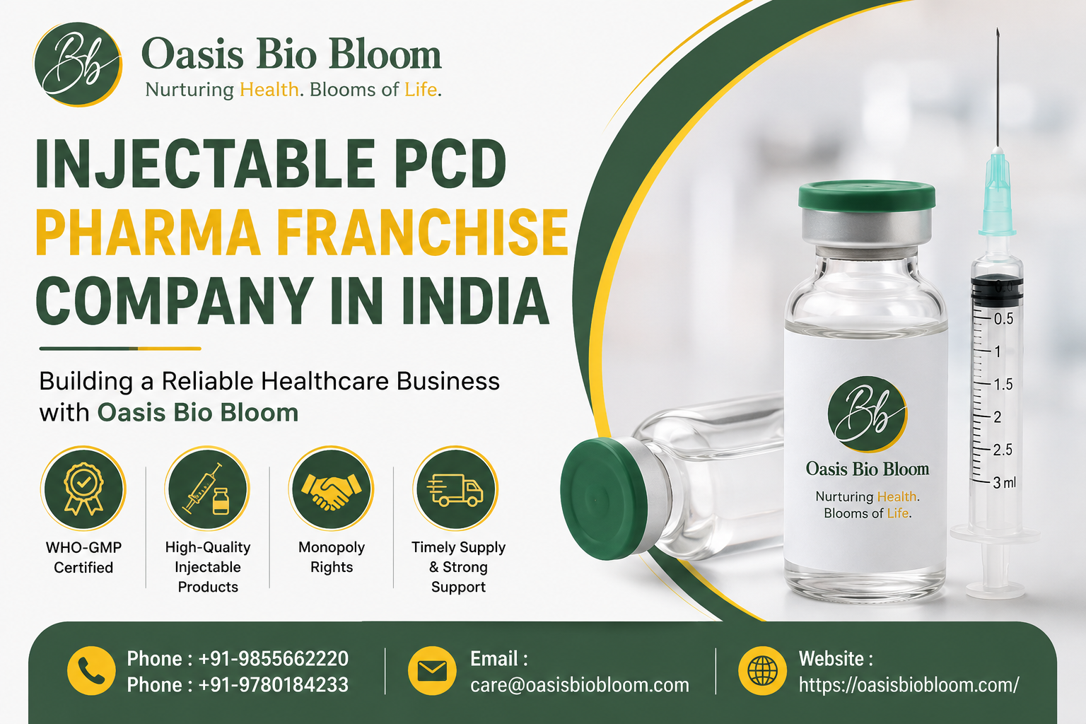 Injectable PCD Pharma Franchise Company in India