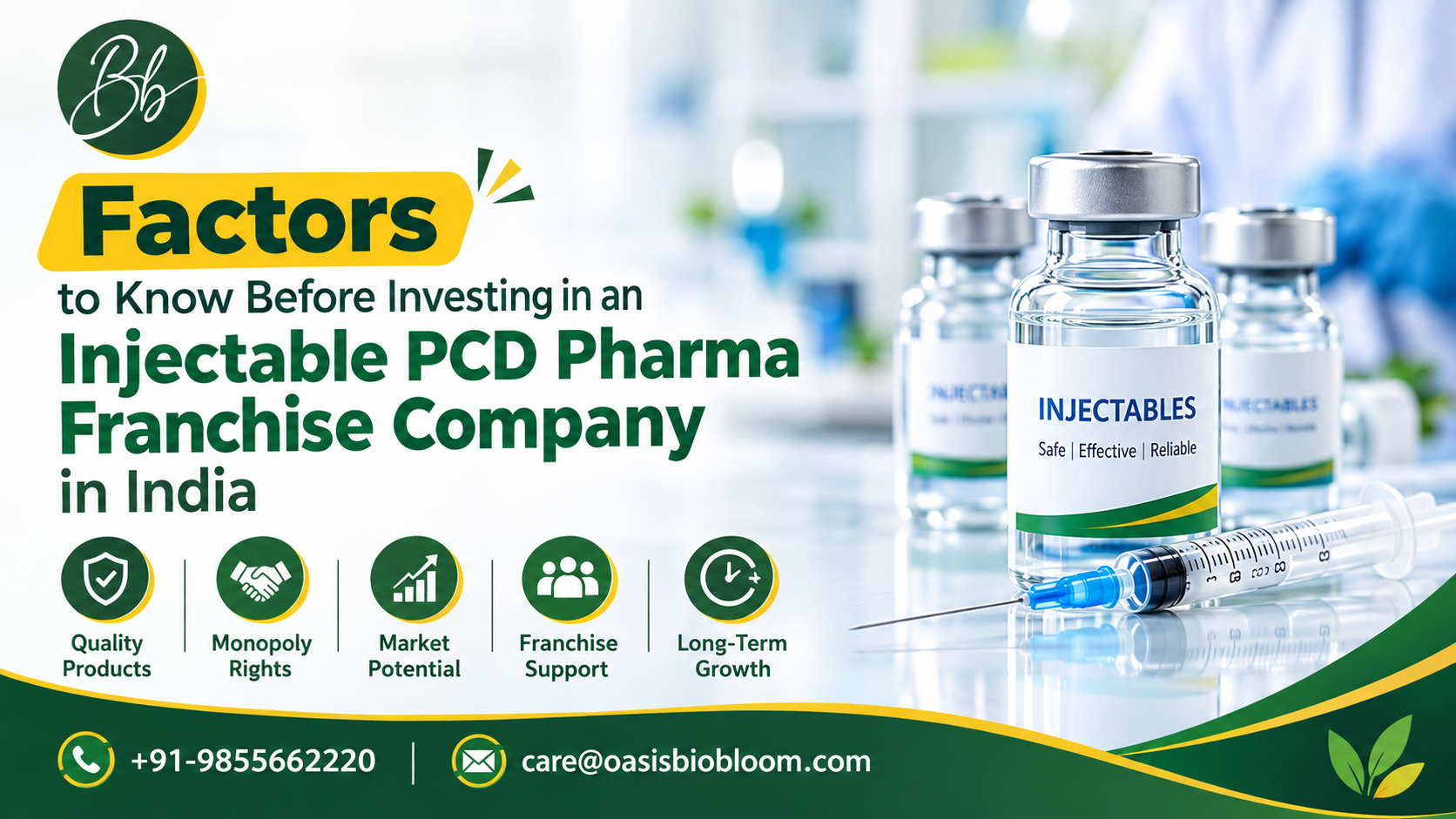 Injectable PCD Pharma Franchise Company in India